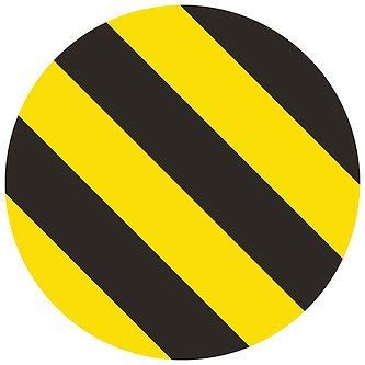 5S Location Marking Circle- (Various Sizes Available) Durable Circular Shaped Floor Marker by Graphical Warehouse- Vibrant Colors, Rounded Corners (25 Pack) (3.5", Black/Yellow) - color: Black/Yellow, size: 3.5"