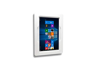 Security Anti-Theft Acrylic Case for MS Surface Go Used as Kiosk, POS, Store, Show Display. Configured as VESA, Wall Mount, Desktop Stand (White, Desktop Stand)