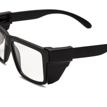 Safety Glasses Photochromic ANSI Z87.1Anti blue light UV Protection For Men Women - color: Matte Black
