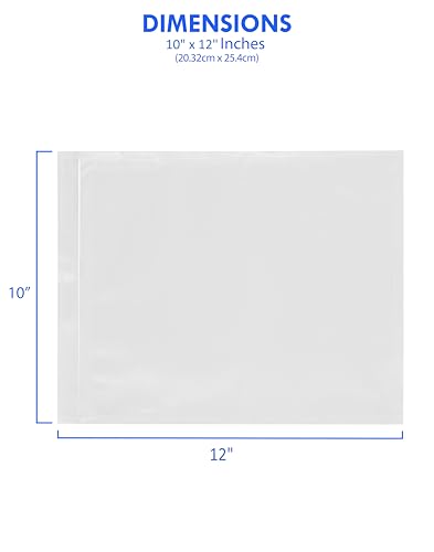 2000 Count 10" x 12" Shipping Label Envelopes, Clear Packing List Pouches with Self-Adhesive Back, Top Loading for Shipping Labels Sleeves, for Packing Slips, Labels Invoices & Paperwork. GPI - size: 10" X 12"