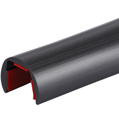 3/8 Inch Rubber Edge Trim 20ft Self-Adhesive U Channel Edge Strip - size: 20ft，3/8 Inch