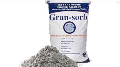 Gran-Sorb Universal Sorbent Granules 30 lb Bag, Absorbs 4 Gallons, 1 Bag - size: Pack of 1
