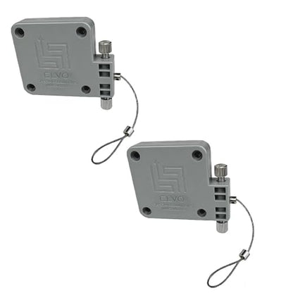 Lily's Home Automatic Door Closer - Sliding Screen Auto Door Closer. Storm Door, Windows and Cabinet Doors Closer, Punch-Free and with Full Control on the Closure Speed and Strength. (2 Pack Gray) - size: 2 Pack - Gray