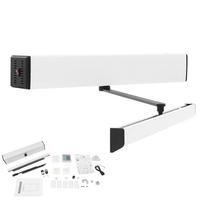 Handicap Door Opener for Disabled People, Automatic Swing Door Opener Kit, 100-240V Door Opener and Closer, 65W Low Energy Swing Gate Operator with Remote Control and Push Buttons