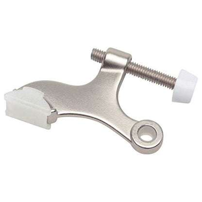 Nuk3y Hinge Pin Heavy Duty Adjustable Door Stop (12 Pack, Satin Nickel) - color: Satin Nickel, size: 12 Pack