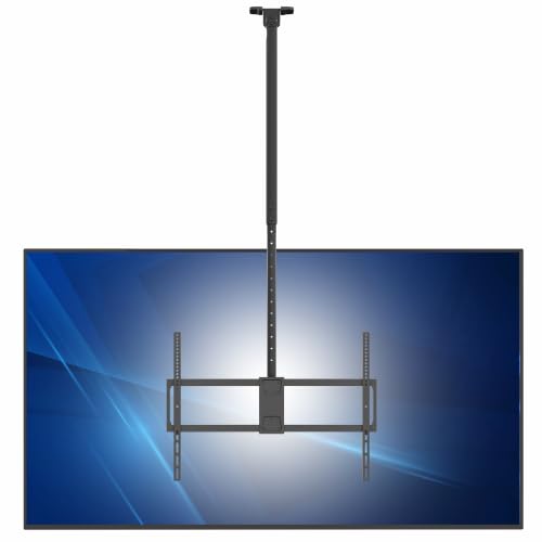 VIVO Black TV Ceiling Mount for 50 to 100 inch Screens, MOUNT-VC100-5 - size: 50" to 100"