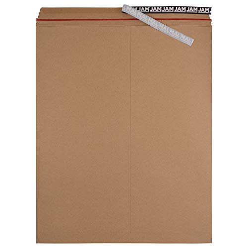 JAM PAPER Stay-Flat Photo Mailer Envelopes with Peel & Seal Closure - 17 x 21 - Brown Kraft - Sold Individually - color: Sold Individually, size: 17" x 21"