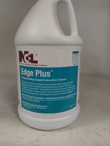 NCL EDGE PLUS Encapsulating Carpet Extraction Cleaner/Carpet shampoo/stain removers/protectors/spot treatments, 1 Gallon (Pack of 1)