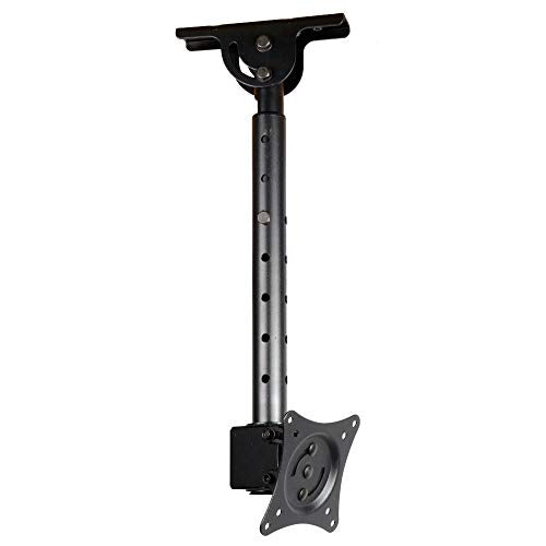 VideoSecu ML405B2 LCD LED UHD Monitor TV Ceiling Mount for Most 19 22 23 24 26 27 28 29 32 39 42 Flat Panel Display with VESA100x100, 75x75, Fit Flat and vaulted Ceiling M0B