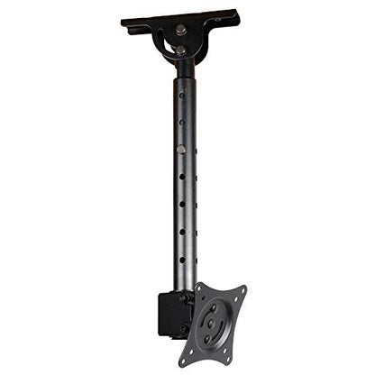 VideoSecu ML405B2 LCD LED UHD Monitor TV Ceiling Mount for Most 19 22 23 24 26 27 28 29 32 39 42 Flat Panel Display with VESA100x100, 75x75, Fit Flat and vaulted Ceiling M0B