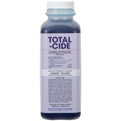 ForPro Total-Cide Disinfectant Solution, 2X Concentrated Formula, Hospital Grade Sanitizer & All Purpose Cleaner, 16 Fl Oz - size: 16 Fl Oz (Pack of 1)