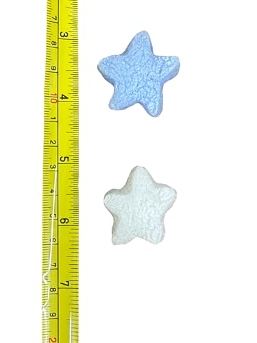 FunPak Plant Based Biodegradable Packing Peanuts 1.5 cu ft Bag Compostable (Blue & White Stars) - color: Blue & White Stars
