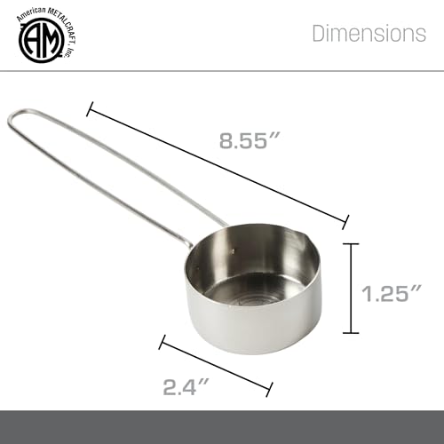 American METALCRAFT, Inc. American Metalcraft MCL13 Stainless Steel Measuring Cup, 1/3-Cup, Silver - size: 1/3 Cup