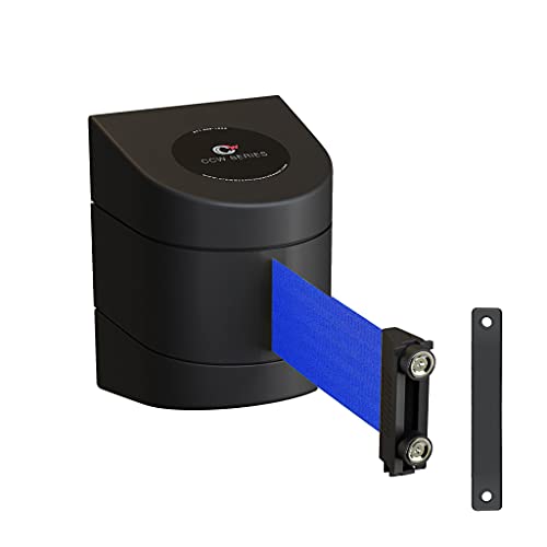 Crowd Control Warehouse Magnetic Wall Mount Retractable Belt Barrier, Blue - color: Blue, size: 15