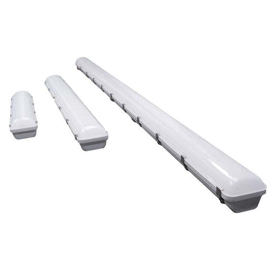VPA Series LED Vaportight Linear Light Fixture, 2-4 ft, 25W - 40W, Selectable CCT 3500K-5000K, Polycarbonate Housing, cULus Listed for Wet Locations, DLC, NSF, NEMA 4X (2ft) - size: 2ft