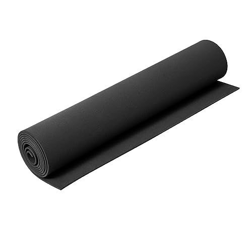 AMZQNART 2mm EVA Foam Sheets Rolls for Crafts Black Cosplay Foam 16x59in - color: 16×59in Black, size: 2mm-Thick