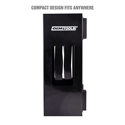 OEMTOOLS Magnetic Glove Dispenser with 4 Powerful Magnets - color: Black