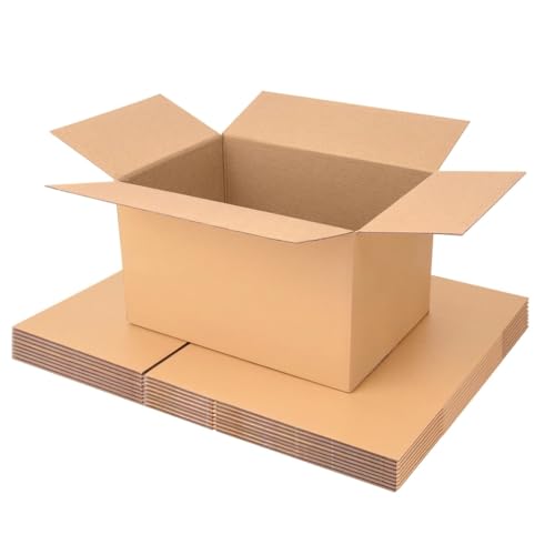 10x7x6 Inches Shipping Boxes Medium 30 Pack, Brown Corrugated Cardboard Boxes for Packaging Small Business Mailing - color: Brown, size: 10x7x6 Inch