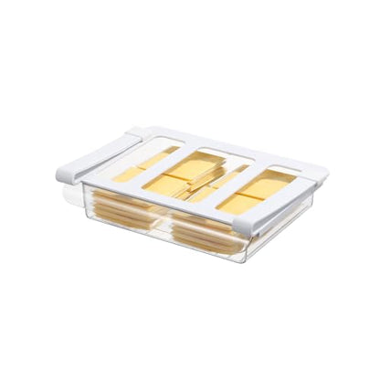 Fridge Drawer Organizer, 2" Height x 8.66" Width, Shallow - size: 2" Height x 8.66" Width