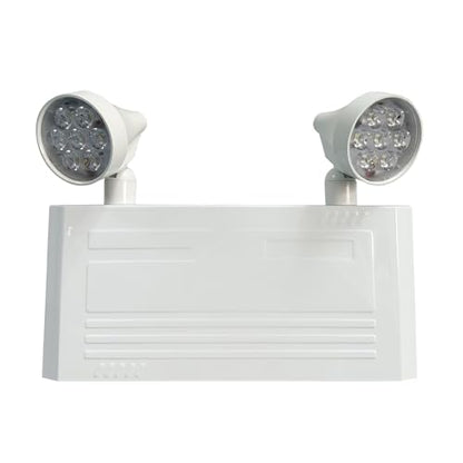 GZRUIYANG Emergency Lights with Remote Capabilities, Battery Pack, 6V DC Output, Commercial Battery Unit Emergency Lights with 2 by 5 watts Head, Up to 700 Lumens - size: Battery Unit Double Head, with Remote Capability