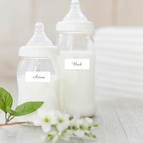 0.6×1.5 Inch Removable Blank Freezer Labels,Water/Oil/Tear Resistant/Ink Won't Smudge No Residue (405 pcs,1 Bag) - size: 0.6×1.5 inch