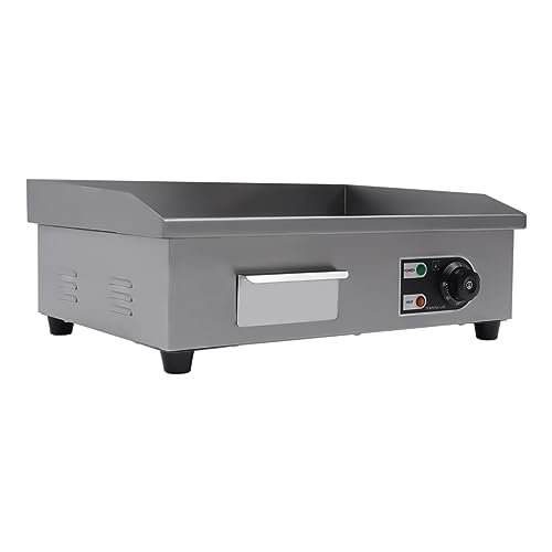 1600W Commercial Countertop Grill Electric Flat Top Teppanyaki Griddle - color: 1600W, 21.7"x13.8"