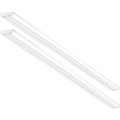ANTLUX 8FT LED Shop Light 110W [6-lamp T8 Fluorescent Equiv.], Compact 8 Foot Strip Lights, 12500LM, 6000K, Commercial Grade Flush Mount Ultra Slim LED Wraparound for Garage Office Warehouse, 2 Pack - color: 6000K Cool White