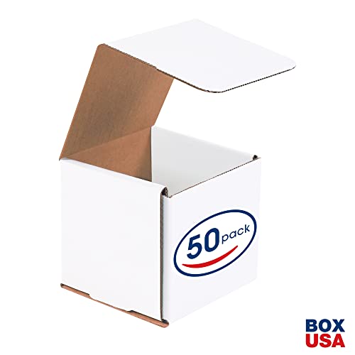 BOX USA Shipping Boxes Small 5"L x 5"W x 5"H, 50-Pack | Corrugated Cardboard Box for Packing, Moving and Storage - size: (028) 5" x 5" x 5", 50-Pack
