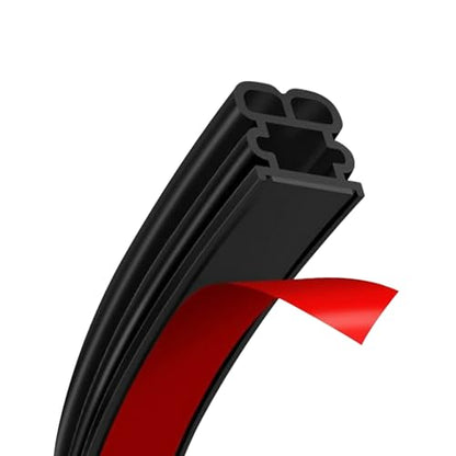 52.5Ft Car Door Seal Strip for Truck Car Weather Stripping Universal Self Adhesive Large Auto Door Soundproofing Weatherstrip for Pickup Truck SUV RV Boat - size: 52.5Ft