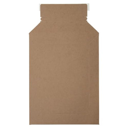LUXPaper Conformer Mailers | Tear String Opener | Peel & Press | 9 3/4" x 12 1/4" | Brown | 30pt. Kraft | 100 Qty