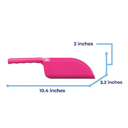 Vikan Remco 63001 Color-Coded Plastic Hand Scoop - BPA-Free Food-Safe Kitchen Utensils, Restaurant and Food Service Supplies, 16 oz, Pink - color: Pink, size: 16 ounces