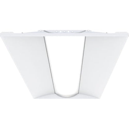 Lithonia Lighting 2x4 LED Troffer Light, Adjustable Lumens, 3-in-1 CCT - color: 4000-6000 Lumens, White, size: 2 Feet by 4 Feet