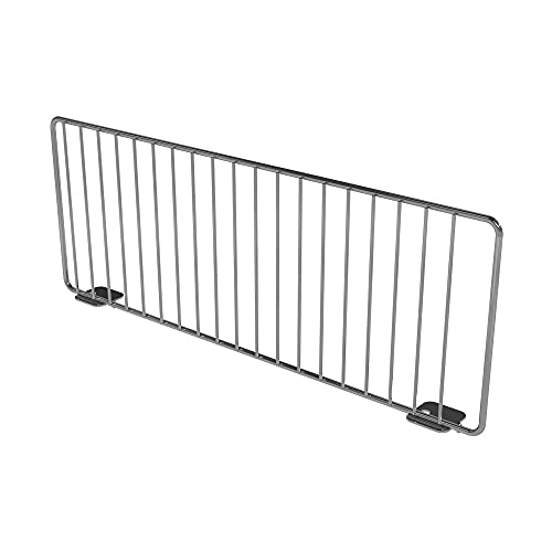 Retail Wire Shelf Divider for 16" D Lozier & Madix Gondola Shelves, Silver 6" H - size: 100 Pack