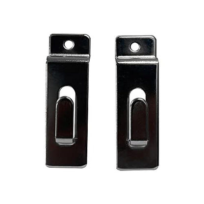 Prolinemax 25 Pcs Chrome Single Notch Slatwall Hook Hooks Retail Display Metal Picture Hanger