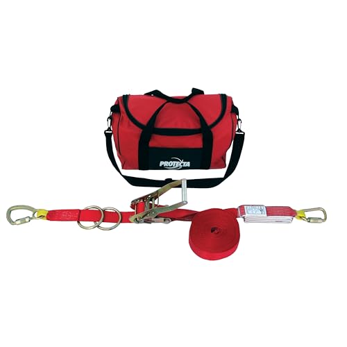 3M Protecta Temporary Horizontal Lifeline System No Anchors, Web, 60 ft - style: System W/ Bag