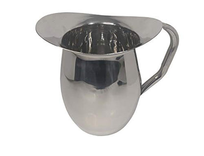 Update International (BP-2) Stainless Steel Bell Pitcher, 2 quart capacity, Stainless Steel - size: 64 Ounces, style: Pitcher