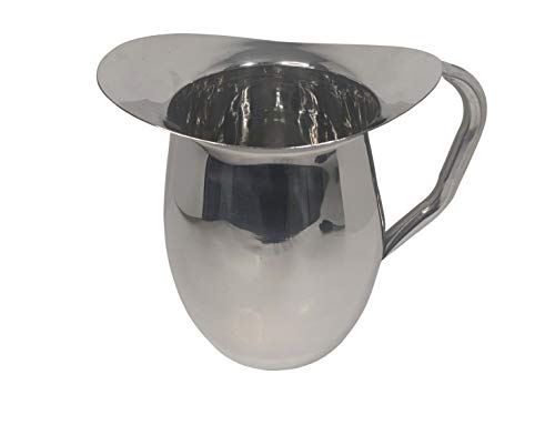 Update International (BP-2) Stainless Steel Bell Pitcher, 2 quart capacity, Stainless Steel - size: 64 Ounces, style: Pitcher