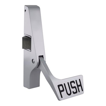 311095PLC628 CRL Satin Aluminum Jackson 10 Series Left Hand Reverse Bevel Paddle Rim Panic Exit Device