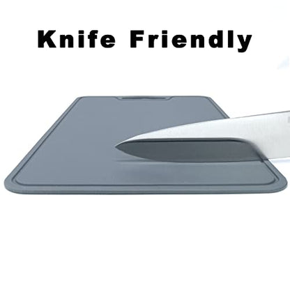 Silicone Cutting Board, 14.9x9.4 In, BPA-Free Flexible Chopping Mat(Green) - color: Green, size: 14.9"L x 9.4"W