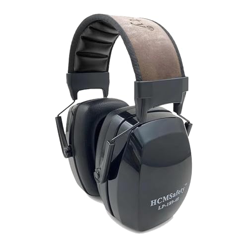 Black Comfortable And Durable Noise Cancelling Headphones For Men For Hunting Shooting Gun Range Mowing Adjustable