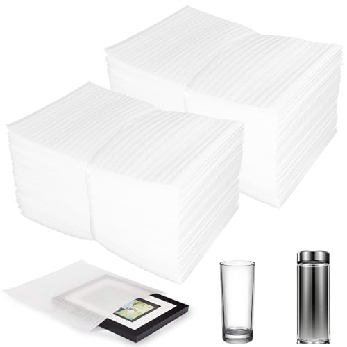 100 Pack Packing Foam Pouches,6 x10IN Shockproof Cushioning Protection - size: 6X10IN-100PCS