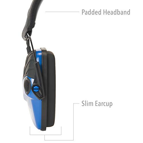 Howard Leight by Honeywell Impact Sport Sound Amplification Electronic Shooting Earmuff, Real Blue - color: Classic Real Blue, size: Medium