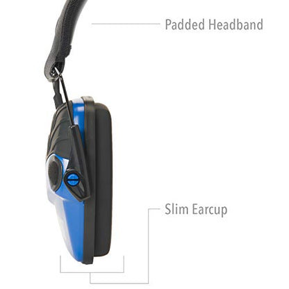 Howard Leight by Honeywell Impact Sport Sound Amplification Electronic Shooting Earmuff, Real Blue - color: Classic Real Blue, size: Medium