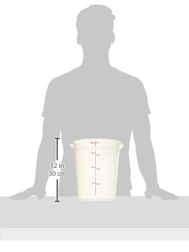 Cambro 8 qt Round Polypropylene Food Storage Container - Camwear®
