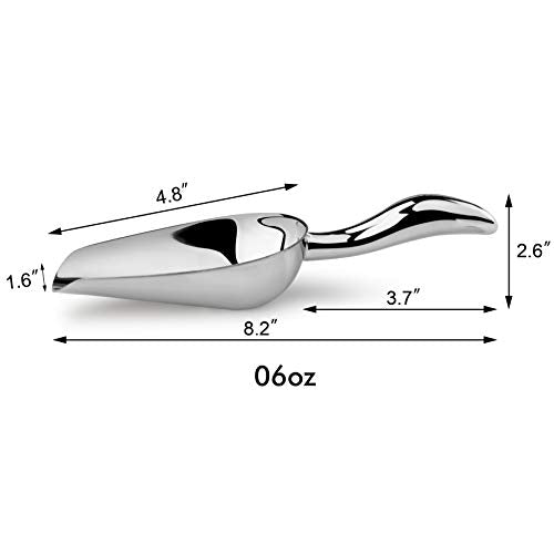 New Star Foodservice Stainless Steel Scoop, 6-Ounce - size: 6-Ounce Stainless Steel
