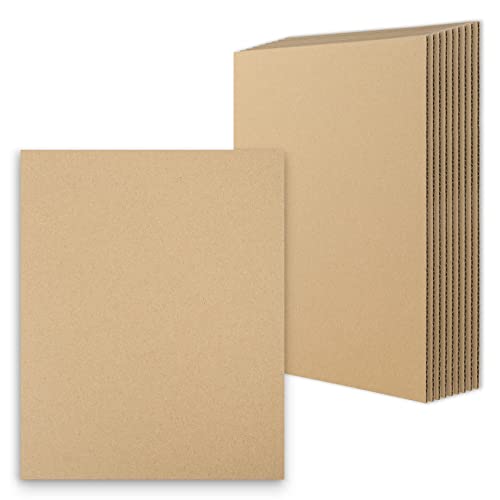 Golden State Art 10 Pack 8x10 Corrugated Cardboard Sheets 1/8" Flat Inserts - color: 10-pack, size: 8x10