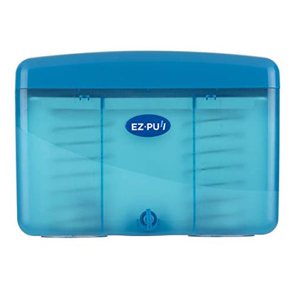 EZbrnd Countertop SLIMFOLD Hand Towel Dispenser for Kitchen/Bathroom/Office/RV/Airbnb, Guest Towel Holder, Ocean Blue - color: Blue