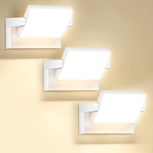 3Pack Outdoor LED Wall Light 40W White Flood Lights 350°Rotation - color: 3/40w/3000k/White