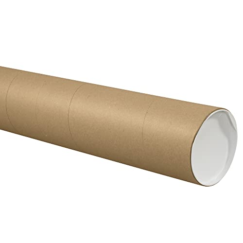 Partners Brand PP3072KHD Heavy-Duty Kraft Mailing Tubes, 3" x 72", Kraft (Pack of 15) - size: 3" x 72"