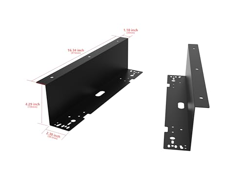 HK SYSTEMS Universal Under Counter Mounting Metal Bracket for 13",16",18" Cash Drawer, Black Color - size: 07. Under Mounting Bracket
